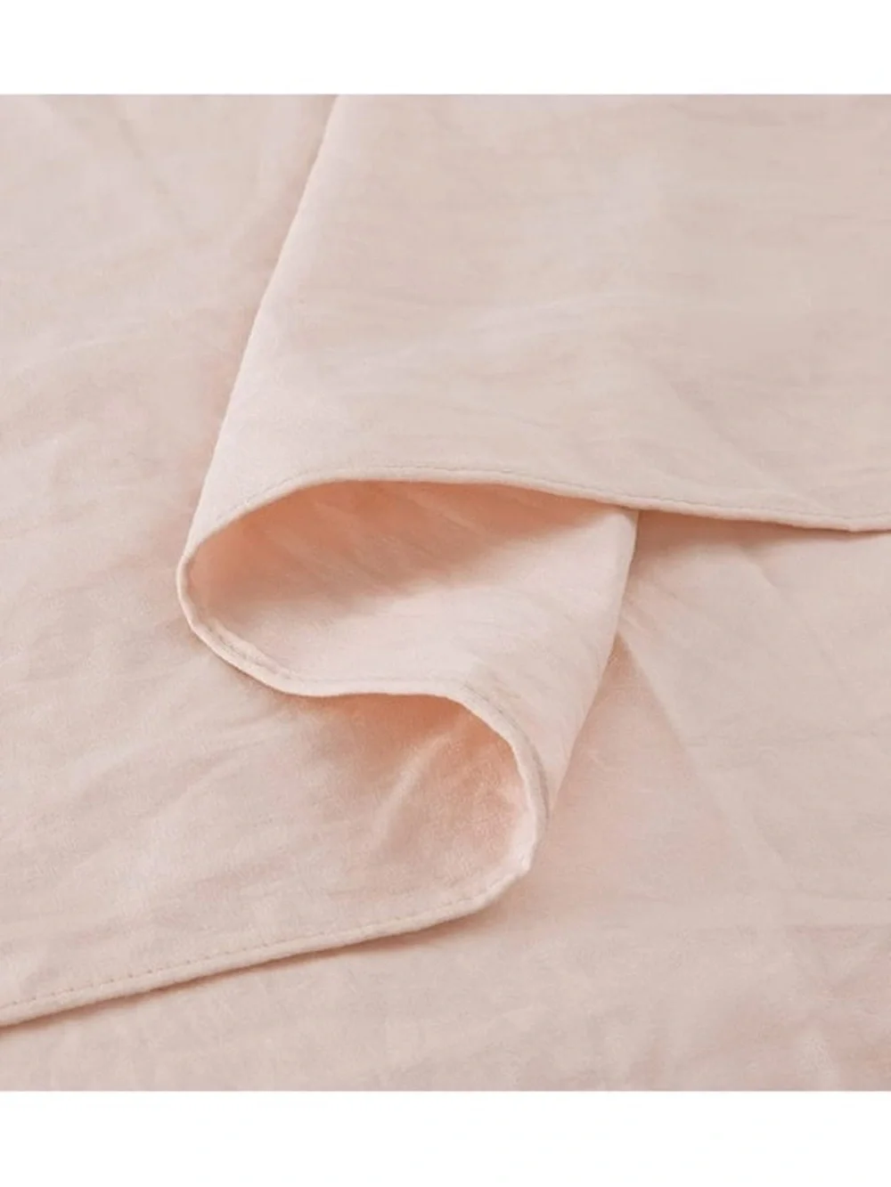 Blush Pink Ruffled king 3 piece Comforter Set